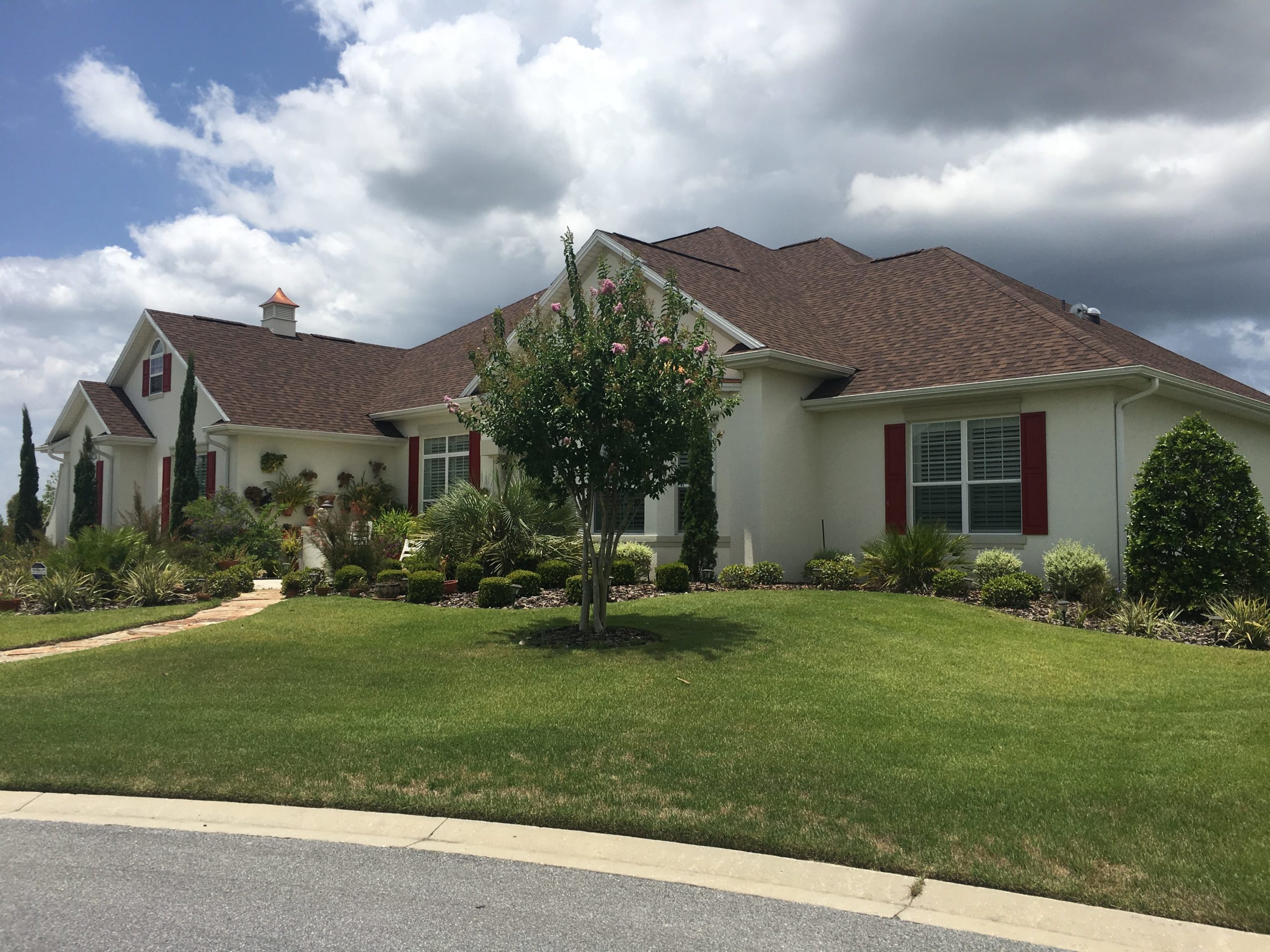 Residential Home with a dirty roof