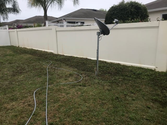 Fence cleaning after